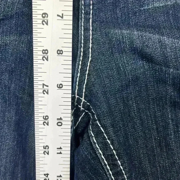 ZCO Premium Boot cut Jeans Womens 15 Blue denim Embroidered cute pocket 0403 - Picture 5 of 11